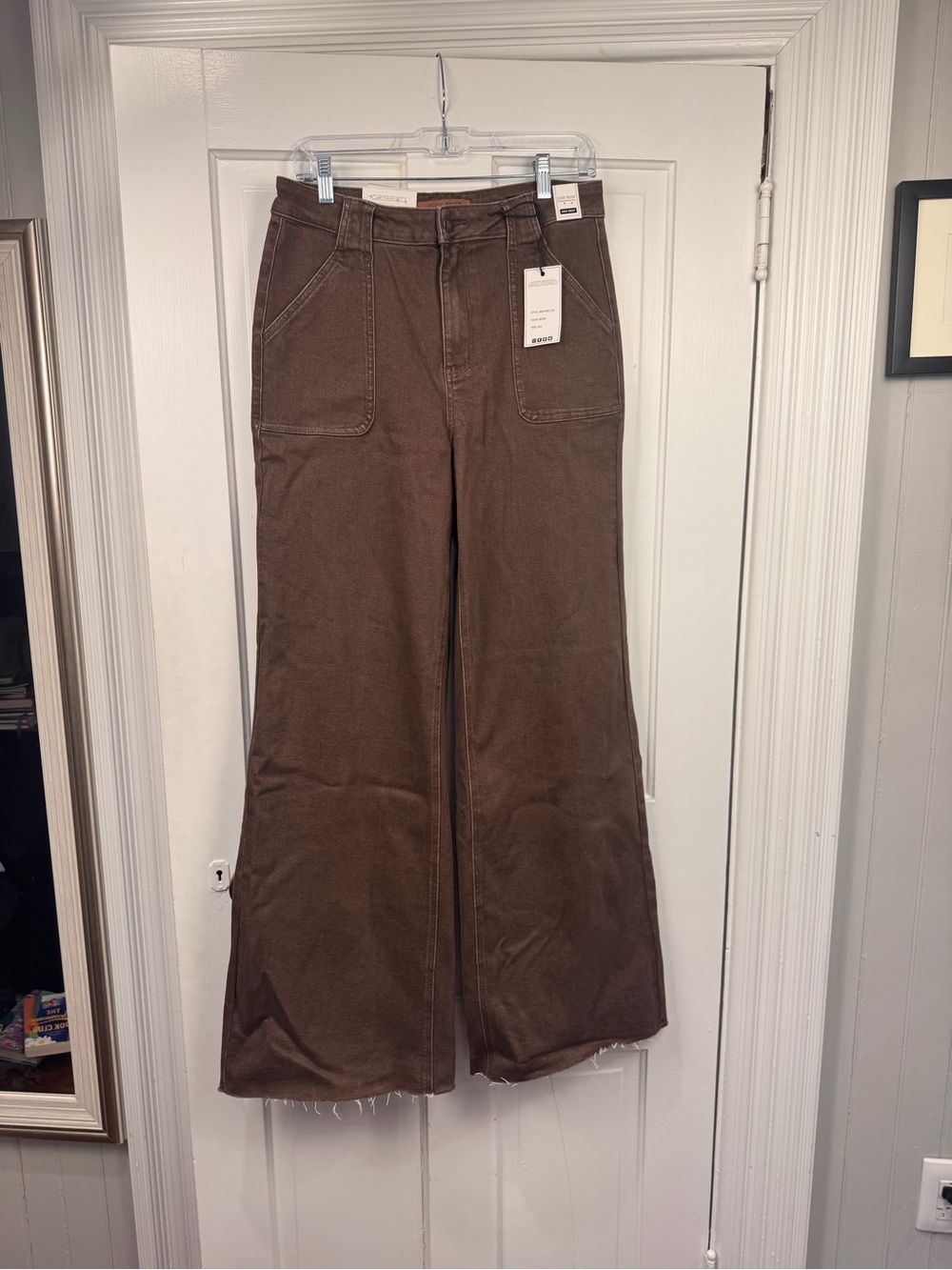 Judy Blue Brown High-Waist Brown Wide-Leg Pants